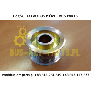 KOŁO PASOWE ALTERNATORA SETRA MERCEDES 12PK SILIKI V6 V8 ZASTĘPUJE KOŁO 5411550415 A5411550415