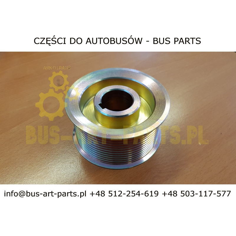 KOŁO PASOWE ALTERNATORA SETRA MERCEDES 12PK SILIKI V6 V8 ZASTĘPUJE KOŁO 5411550415 A5411550415