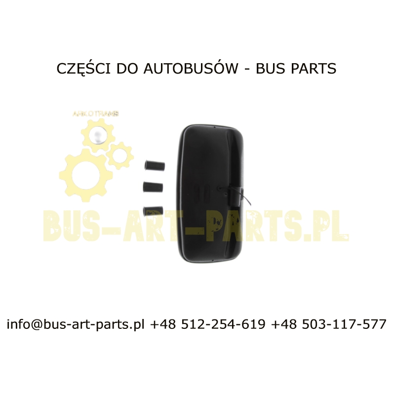 LUSTERKO UNIWERSALNE DUŻE 24V 365X190 PODGRZEWANE Z WCIĘCIEM