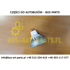 ŻARÓWKA OŚWIETLENIA 24V-28 7W  50W MR16 BARWA CIEPŁA 3000K