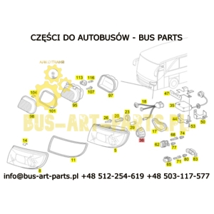 OSŁONA SOCZEWKI REFLEKTORA XENON SETRA S4.. MERCEDES TOURISMO TRAVEGO