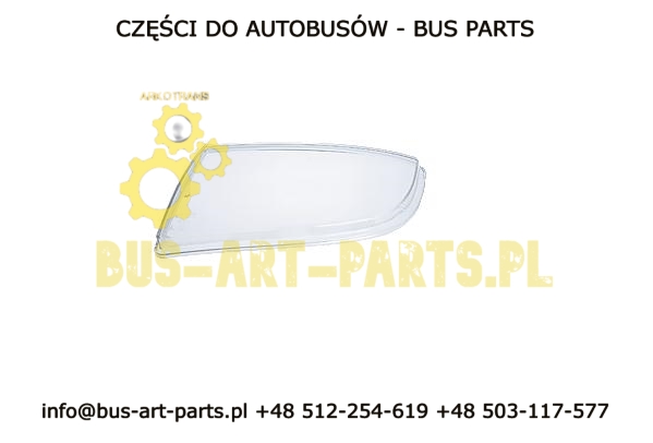 SZKŁO REFLEKTORA SETRA S4.. GT.. HD.. LEWE XENON