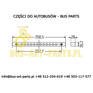 ŚWIATŁO STOP TYLNE 24V LED BOVA EURO 2 3 4