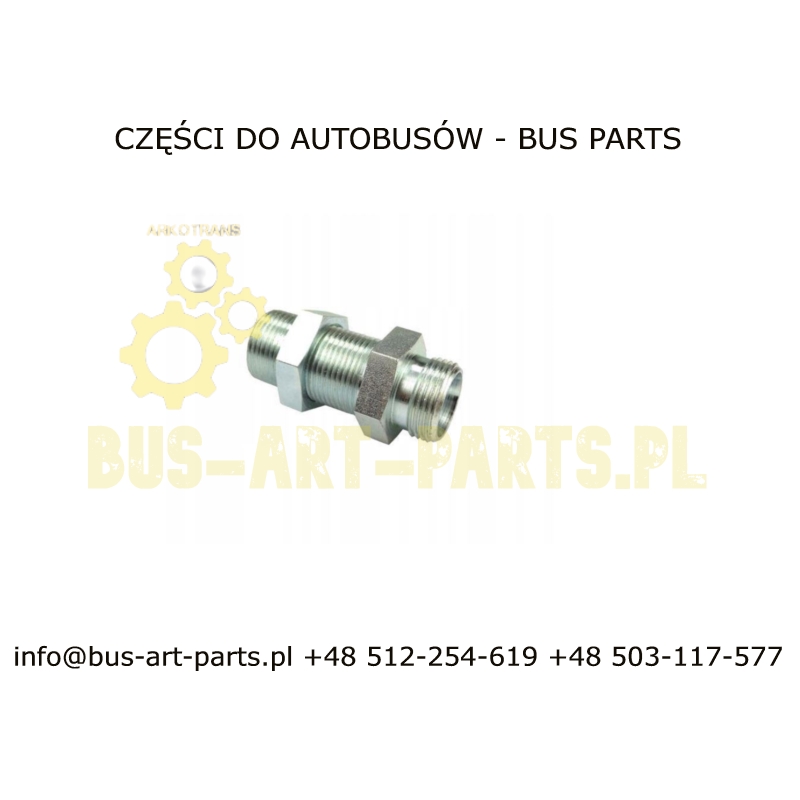 ZŁĄCZE PNEUMATYCZNE GRODZIOWE M18X1,5/ M18X1,5 12L STOŻKI DŁUGIE/KRÓTKIE