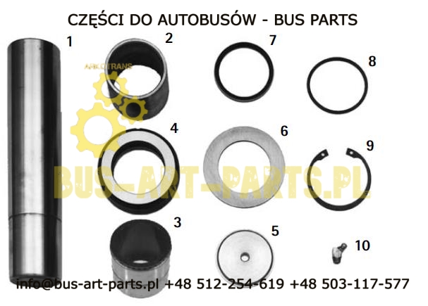 ZESTAW NAPRAWCZY ZWROTNICY VAN HOOL T9..