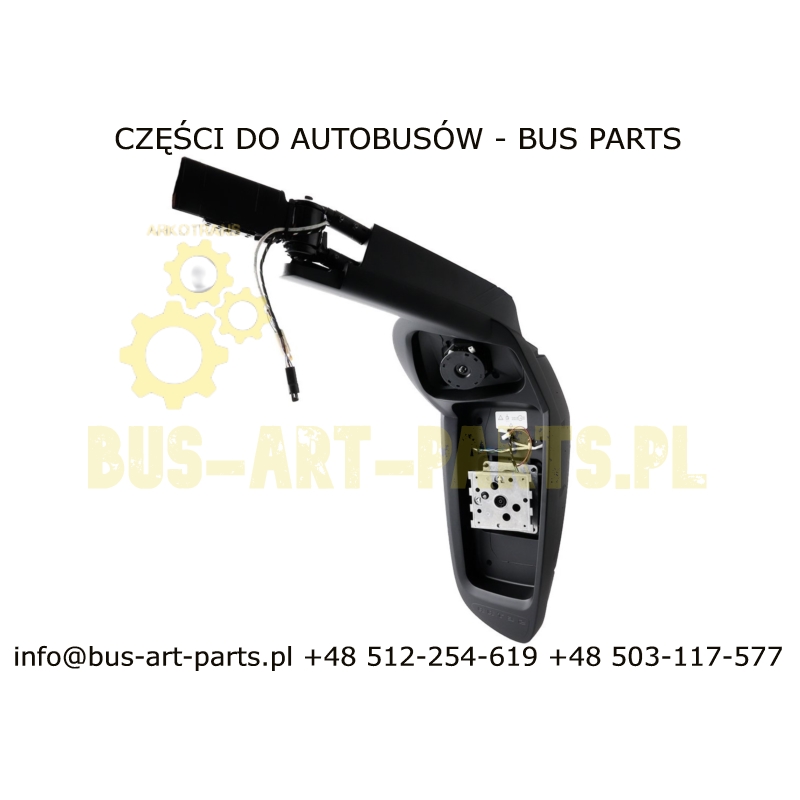 OBUDOWA LUSTERKA LEWA RAMA NOŚNA PIANKA SETRA S4..GT..HD.. BEZ OBUDÓW I SZKIEŁ