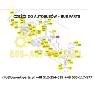 ZAWÓR STEROWANIA OSIĄ WLECZONĄ ZAWÓR PROPORCJONALNY III OSI SETRA S400 S500 S4.. S5.. MERCEDES TOURISMO EURO 4 5 6  0004606084 A
