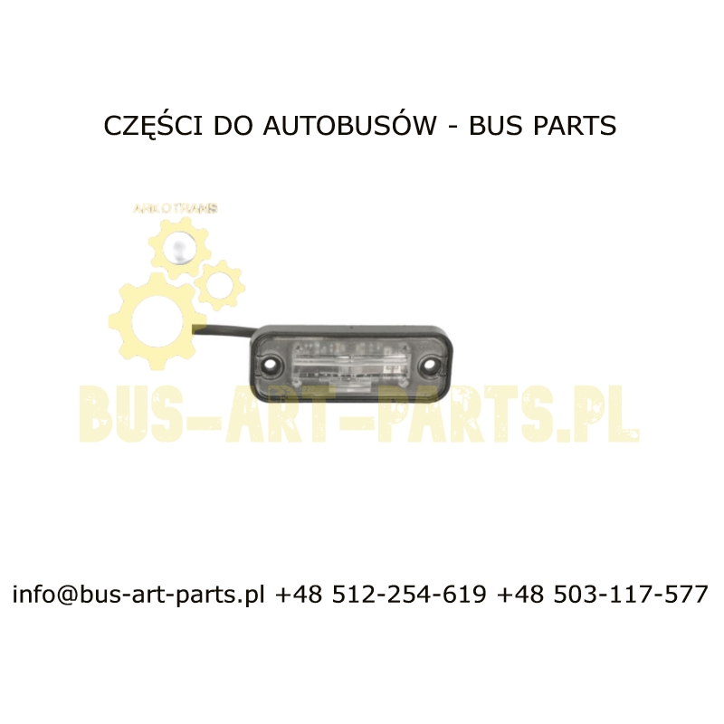LAMPA TABLICY REJESTRACYJNEJ LED SETRA S4..S415HD S415HDH S415GT S415GT-HD  MERCEDES CITARO TOURISMO EURO 4 EURO 5NOWY TYP BEZ C
