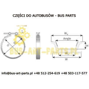 OBEJMA RURY NA STOŻEK TYP V  Q-142X25 MAN R08