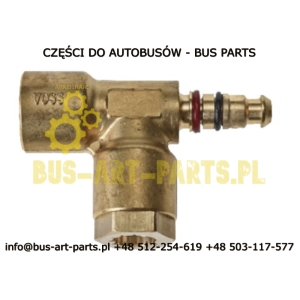 TRÓJNIK ZŁĄCZE VOSS  M16X1,5/NG8/NG8 DO CZUJNIKA ECAS NA PODUSZCZE EVOBUS SETRA MERCEDS