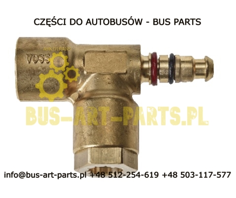 TRÓJNIK ZŁĄCZE VOSS  M16X1,5/NG8/NG8 DO CZUJNIKA ECAS NA PODUSZCZE EVOBUS SETRA MERCEDS