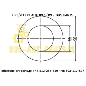 LAMPA LED 24V 2 FUNKCYJNA POZYCJA STOP Q-98/55 VDL BOVA ORGINAŁ 30055660