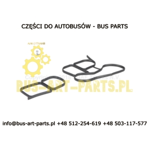 KOMPLET USZCZELEK PODSTAWY CHŁODNICY FILTRA OLEJU VDL FUTURA II E6 SOLARIS URBINO DAF MX11 E6