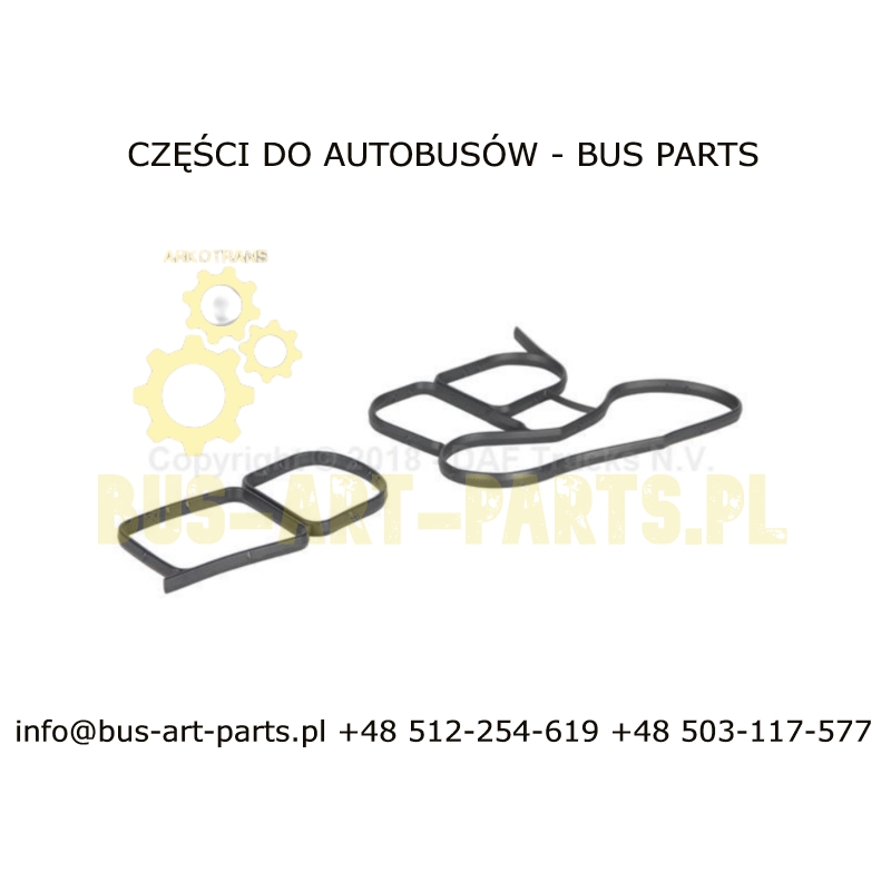 KOMPLET USZCZELEK PODSTAWY CHŁODNICY FILTRA OLEJU VDL FUTURA II E6 SOLARIS URBINO DAF MX11 E6