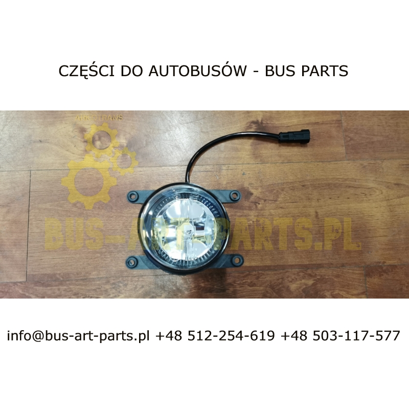 HALOGEN PRZECIWMGIELNY PRZÓD PRAWY SCANIA TOURING HIGERH3 SH 4116 010 E4 19732 HC PBT 12747 H63*49 H63X49