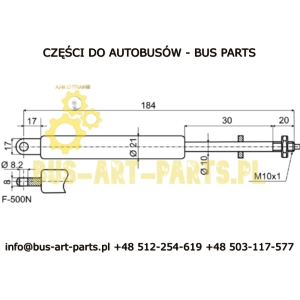 SIŁOWNIK FOTELA SCANIA IRIZAR 500N