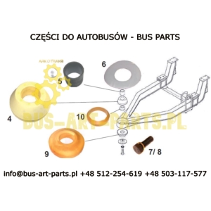 TULEJA TYLNEGO WÓZKA NEOPLAN Q-280
