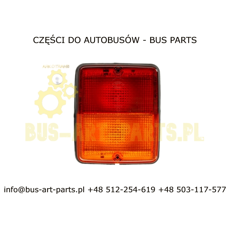LAMPA TYŁ CZERWONA / POMARAŃCZOWA MERCEDES O405 MAN NEOPLAN BOVA