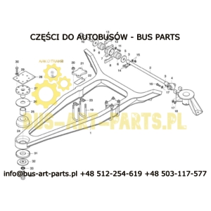 TULEJA TYLNEGO WÓZKA NEOPLAN Q-280