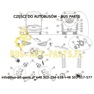 ODBLASK TYŁ PRAWY SCANIA IRIZAR NEW CENTURY 2005-