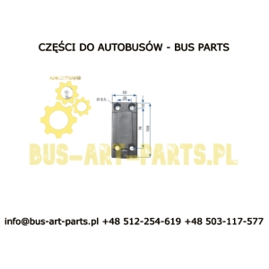 KLIN WSPORNIK LUSTERKA MERCEDES MAN TYP MEKRA LANG 108X50X15