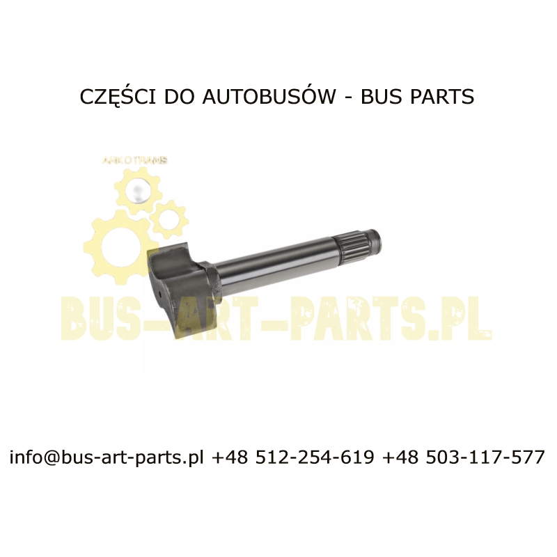 WAŁEK ROZPIERACZA HAMULCA LEWY SETRA S2.. S210 S215 S216  S3.. S315 S317 GT / GT-HD UL MERCEDES INTEGRO L-281mm 19 zębów