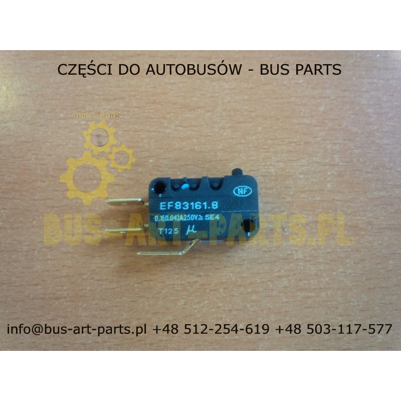 MIKROSTYK POD PRZYCISKIEM DO KASETY 0166MB/OE DO ZAWORU A0007602357 EF83161.8