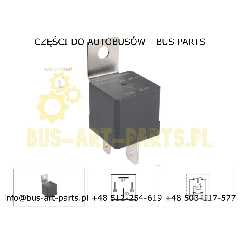PRZEKAŹNIK  24V 70A CAFE PERFECT TM CP20 CP40 70A PRZEKAŻNIK GŁÓWNY