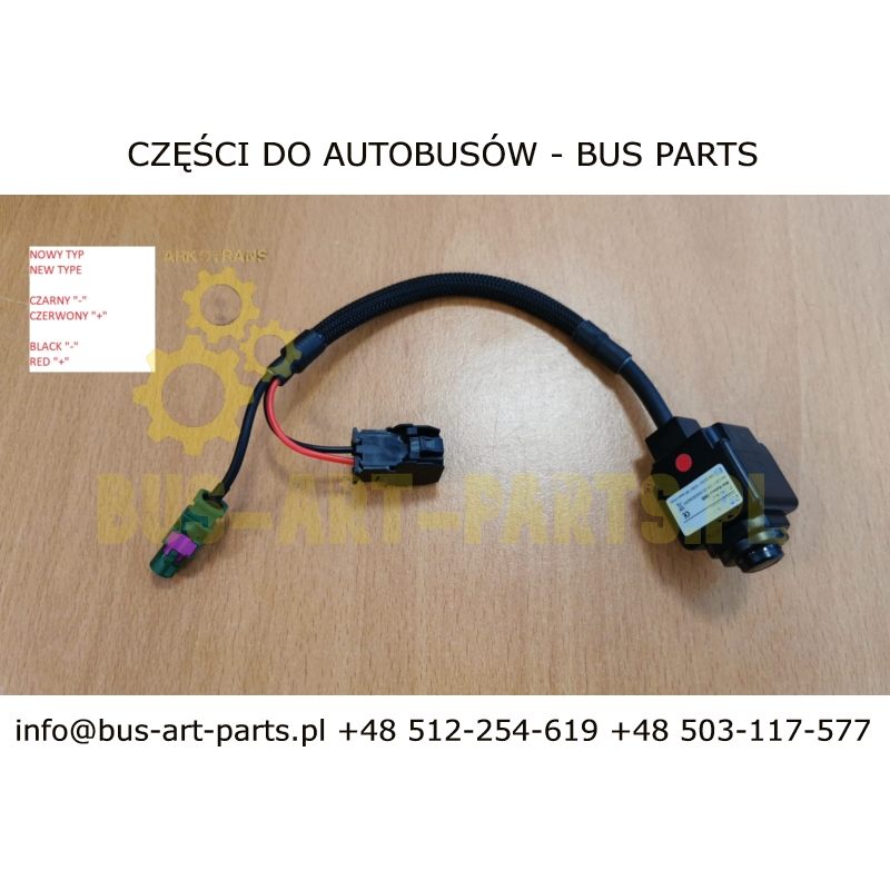 KAMERA COFANIA SETRA MERCEDES S4.. TRAVEGO TOURISMO 64299030A STARY TYP 3-PIN + SYGNAŁOWY ZIELONY / NOWY TYP 2-PINY + SYGNAŁOWY