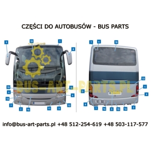 NAROŻNIK ZDERZAKA TYŁ LEWY SETRA S4.. GT GT-HD UL