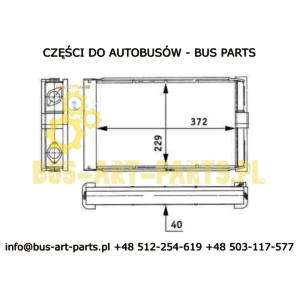 WKŁAD NAGRZEWNICY MB O303 O405 O407