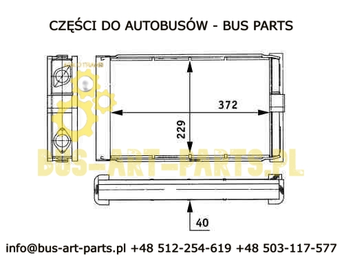 WKŁAD NAGRZEWNICY MB O303 O405 O407