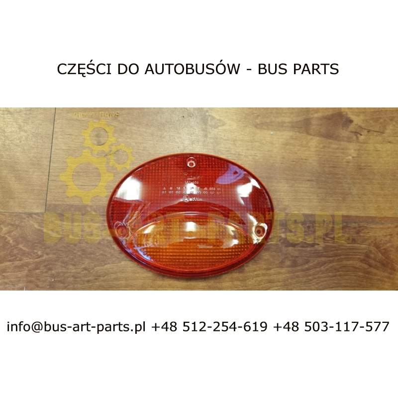 KLOSZ LAMPY TYŁ IVECO MAGO RINDER CZEROWNY / POMARAŃCZOWY
