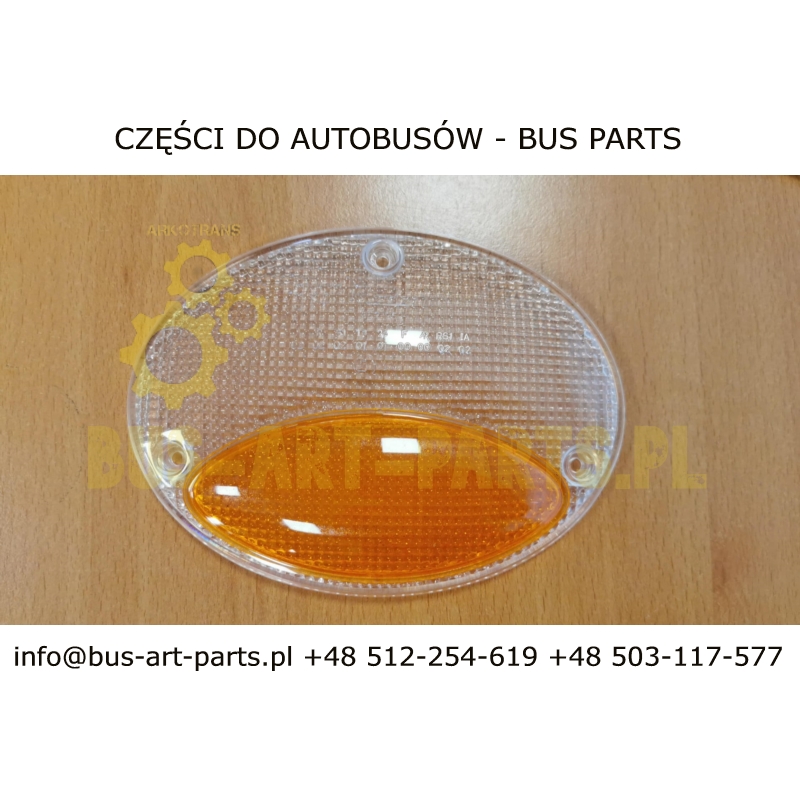 KLOSZ LAMPY TYŁ IVECO RINDER BIAŁY /POMARAŃCZOWY COFANIA/KIERUNKOWSKAZU