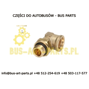 ZŁĄCZE PNEUMATYCZNE KOLANKO RAUFOSS M16X1,5/M16X1,5 SETRA S4.. MERCEDES TOURISMO TRAVEGO BOVA MAN NEOPLAN