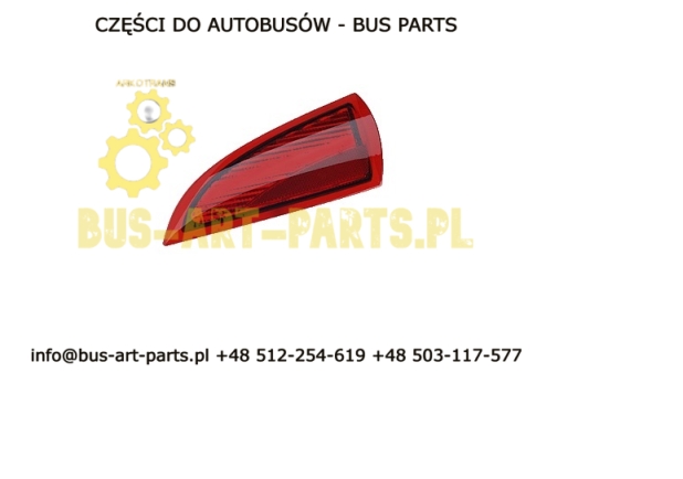 ODBLASK TYŁ PRAWY SETRA S4..GT GT-HD UL NA TYLNEJ KLAPIE