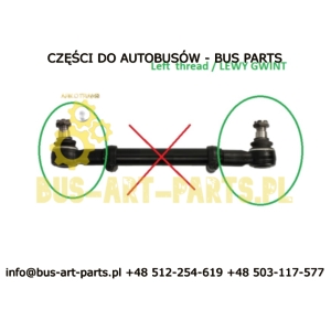 KOŃCÓWKA DRĄŻKA LEWA VAN HOOL T9.. 10861014 DŁUGA