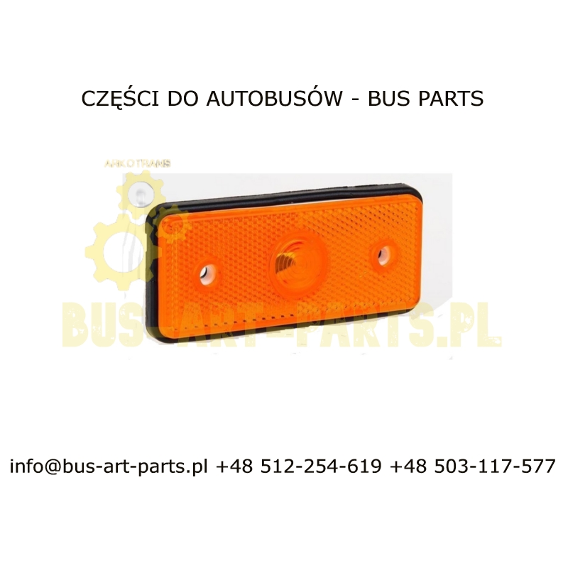 LAMPA OBRYSOWA POMARAŃCZOWA  SETRA S3.. S4..MERCEDES TRAVEGO