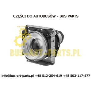 REFLEKTOR SOCZEWKOWY MIJANIA Q-100 NA ŻARÓWKĘ H-1  BOVA FUTURA EURO 2 EURO 3 -2006 NEOPLAN EUROLINER STARLINER 96-2005