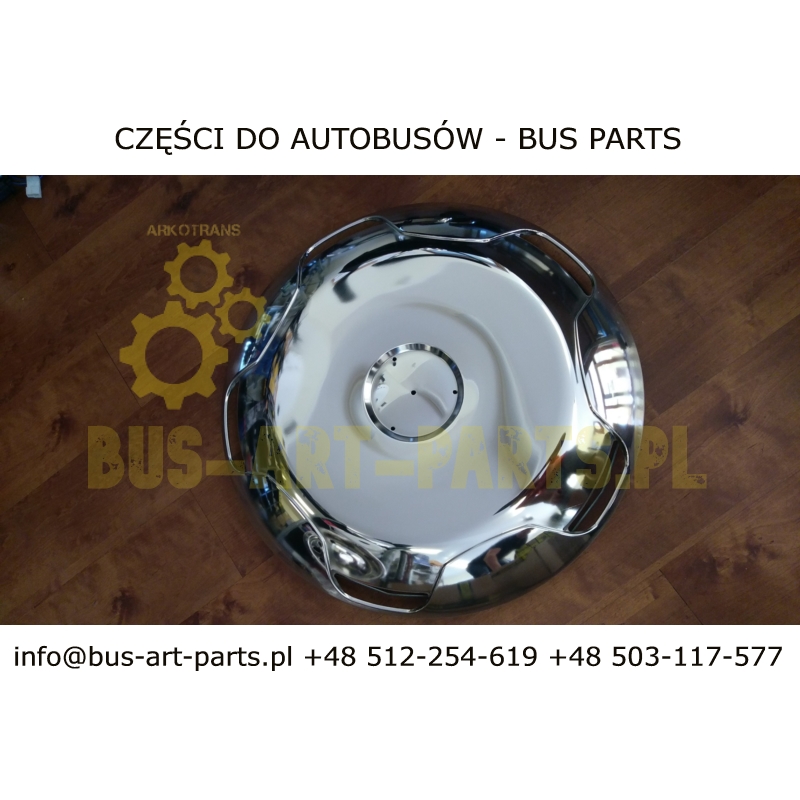 KOŁPAK KOŁA MERCEDES TRAVEGO TOURISMO PRZÓD TYŁ  POLEROWANY BŁYSK CHROM