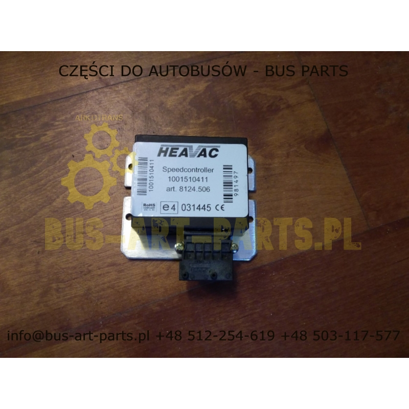 REGULATOR OBROTÓW DMUCHAWY STEROWNIK HEAVAC 8124506 8124.506-01 1001510410 1001510411