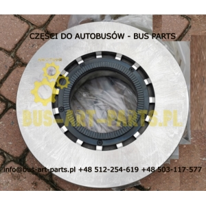 TARCZA HAMULCOWA VAN HOOL T9..  OŚ EATON DANA MERITOR 430X131 10XM16/235 Z PIERŚCIENIEM ABS 2005- ACRON, ALICRON 200908 208908