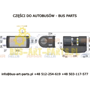 NAGRZEWNICA 24V Q-16 3-BIEGOWA