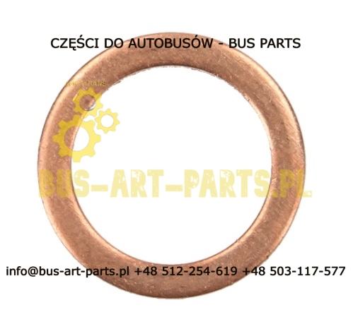 PODKŁADKA MIEDZIANA 38X42X1,5