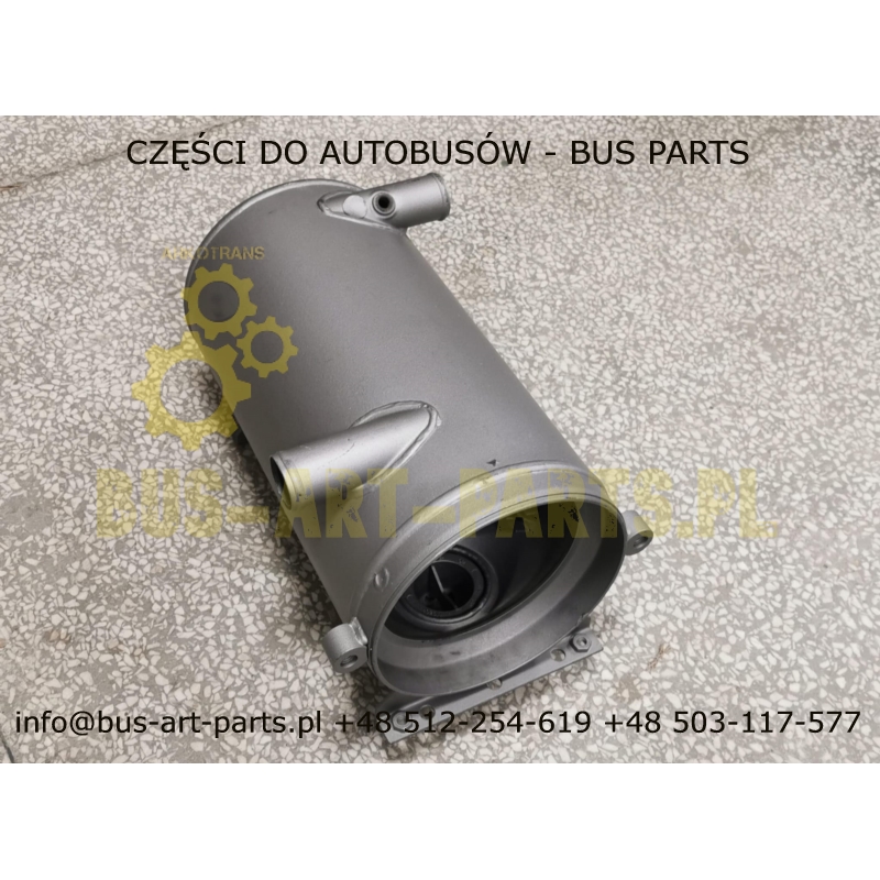 WYMIENNIK CIEPŁA WEBASTO THERMO S S230 S300 S350 ORYGINAŁ M10X1 Z OTWOREM NA CZUJNIK TYLKO NA WYLOCIE  L-388mm