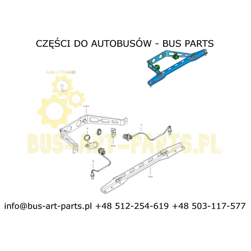 CZUJNIK POŁOŻENIA OSI BOVA MAGIQ VDL FUTURA II M12 ZAMIENNIK BEZ WTYCZKI