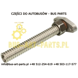 RURA SPŁYWU OLEJU Z TURBO KARBOWANA MERCEDES TRAVEGO V8 OM502 OM542 SETRA S4.. L-240mm