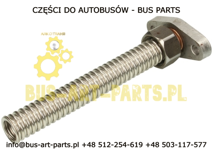 RURA SPŁYWU OLEJU Z TURBO KARBOWANA MERCEDES TRAVEGO V8 OM502 OM542 SETRA S4.. L-240mm