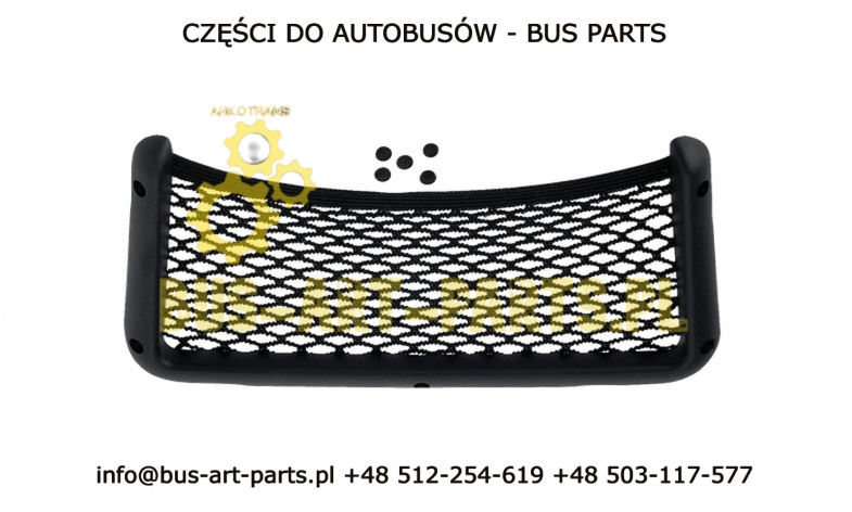 SIATKA FOTELA VDL MAN NEOPLAN KIEL VOGEL CZARNA GRUBA RAMKA  UNIWERSALNA 360X180
