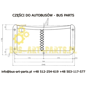 SIATKA FOTELA VDL MAN NEOPLAN KIEL VOGEL CZARNA GRUBA RAMKA  UNIWERSALNA 360X180